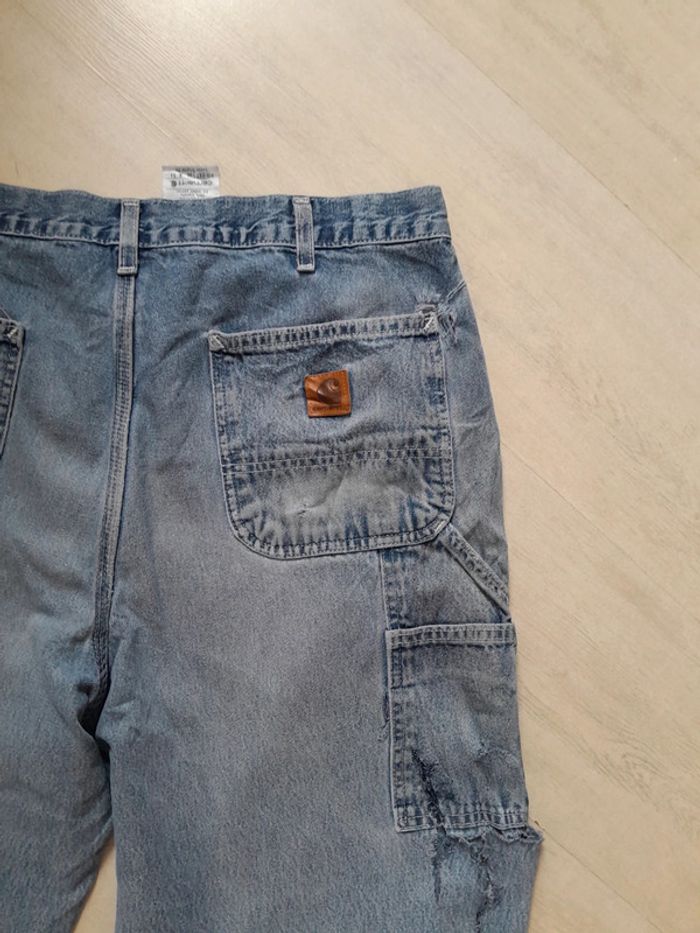 Jean loose original Carhartt avec trous 36×34 - photo numéro 2