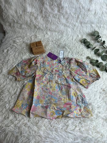 Blouse romantique tartine et chocolat taille 4 ans