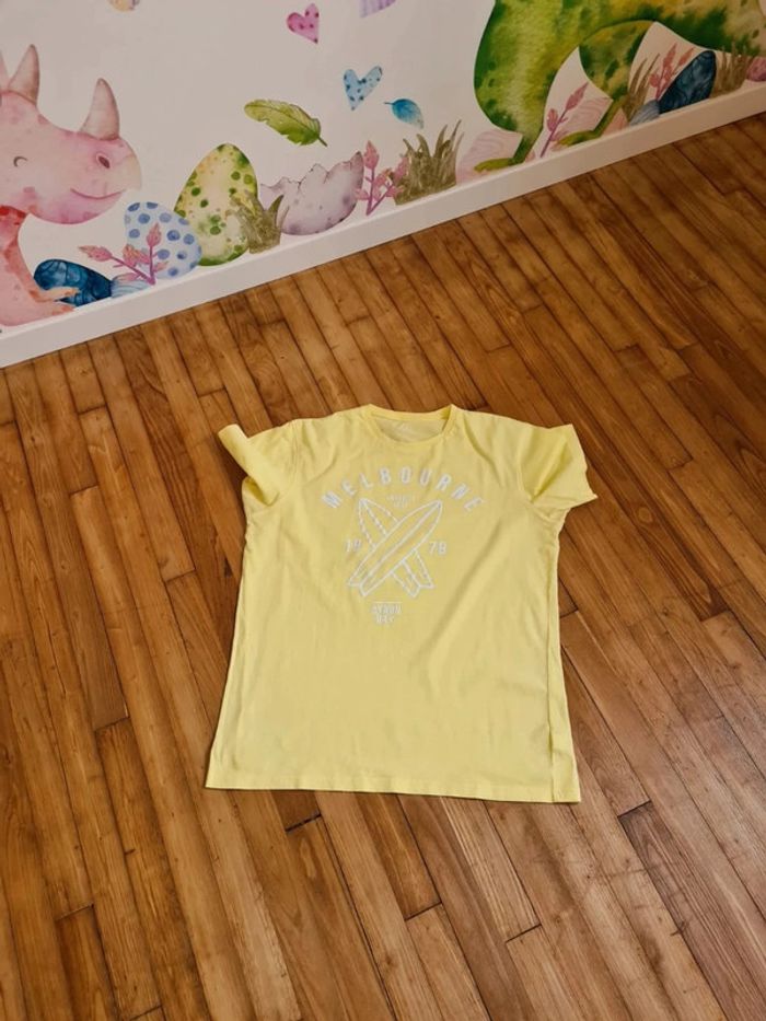 T-shirt jaune homme taille M - photo numéro 2