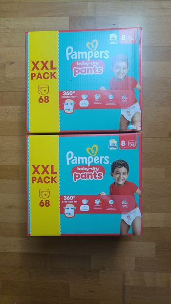 2 xxl packs Pampers baby dry pants taille 8