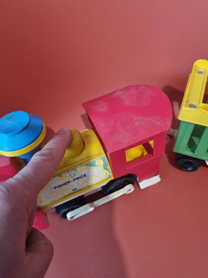 train circus fisher price des années 80' à nettoyer - photo numéro 6