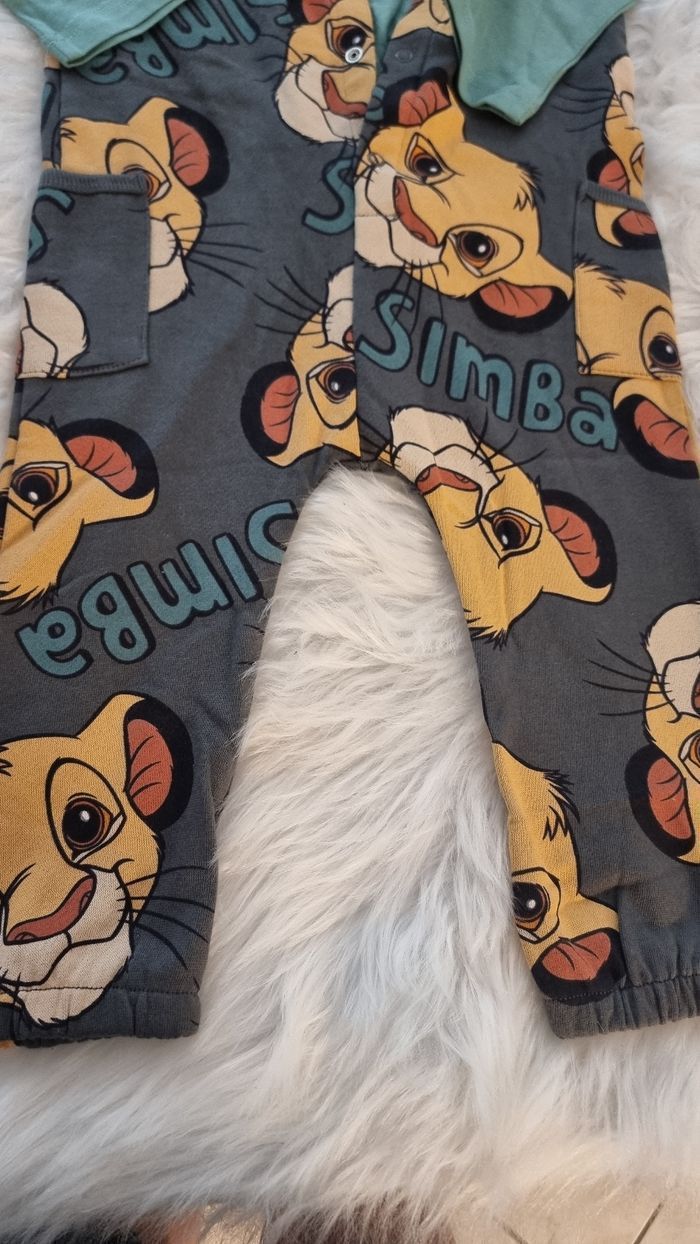 NEUF (non porté) 🏷🥰🤩😍💙💙ensemble salopette/combinaison et teeshirt ml 24 mois (92cm).💙💙 - photo numéro 2