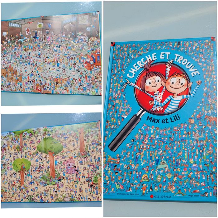 Livre grand format Cherche et trouve Max et Lili