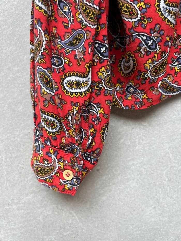 Chemise arabesque rouge American Vintage taille M | L - photo numéro 7