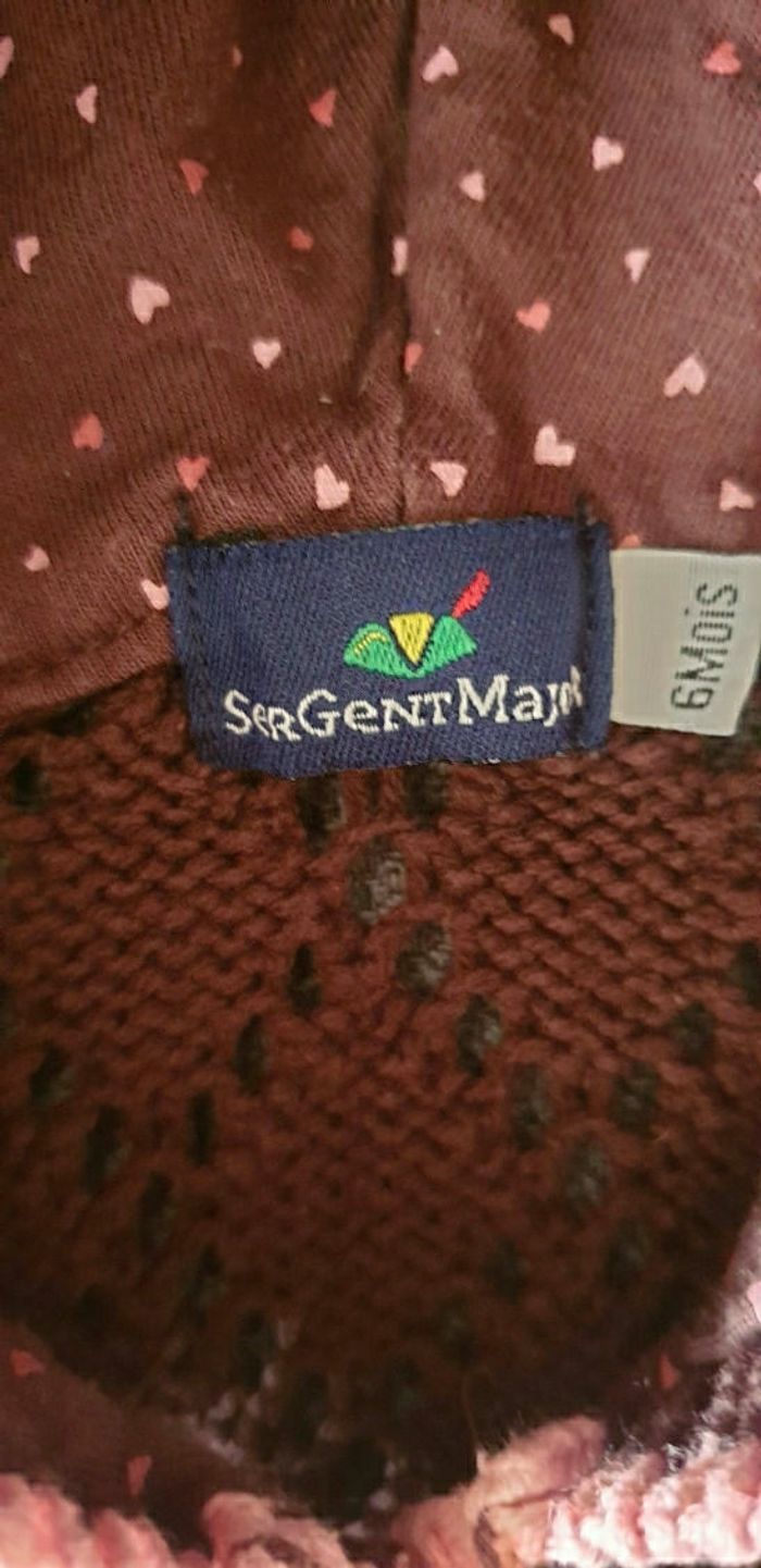 Gilet à capuche marron sergent major - photo numéro 3