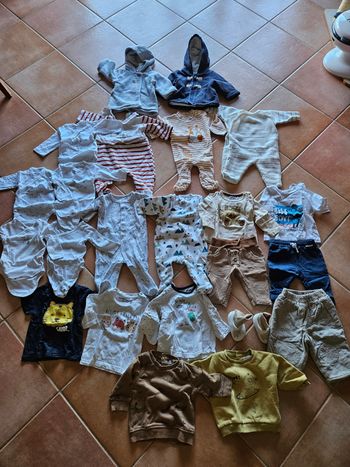 Lot 3 mois garcon veste pyjamas bodies okaidi