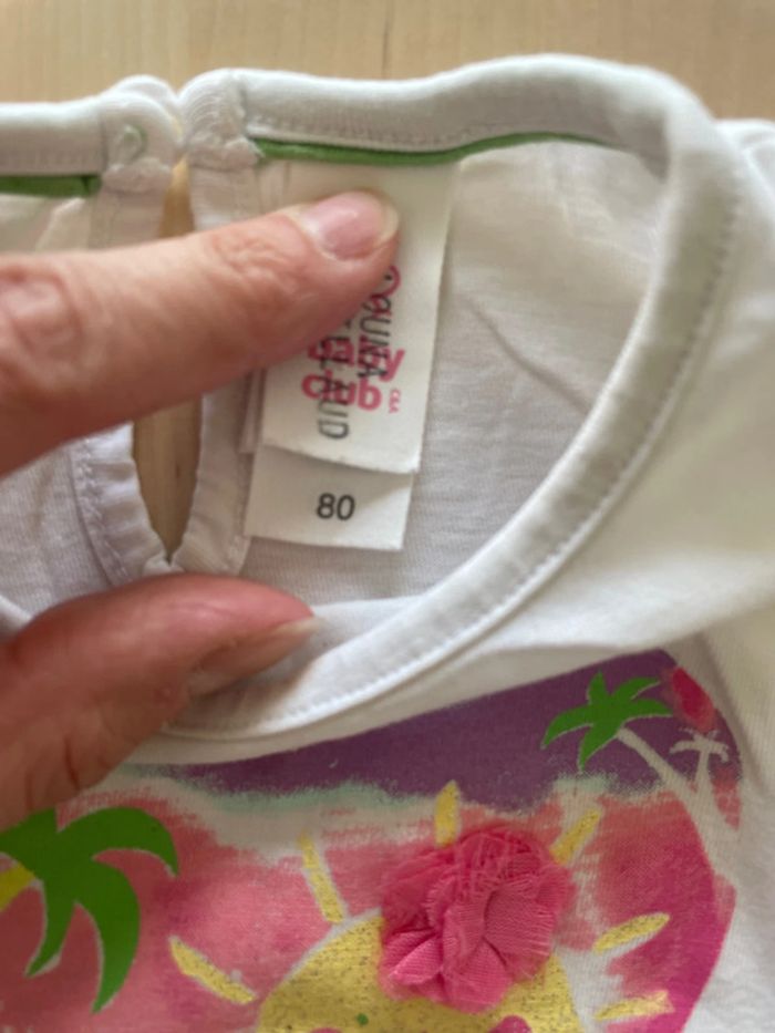 Lot de 9 tee shirt MC fille 12 mois multimarque - photo numéro 3