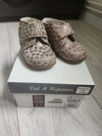 Chaussures premiers pas fille Pat et Ripaton