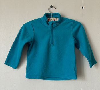 sweat 1/2 zip taille 2 ans