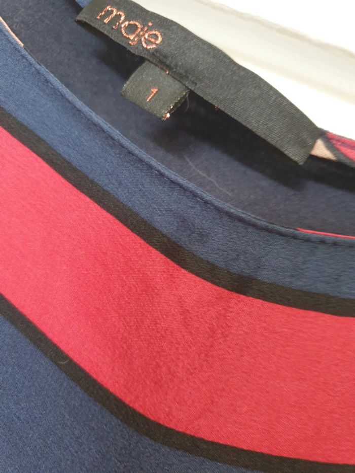 Top Haut Blouse 100% soie Maje Taille 1 - photo numéro 3