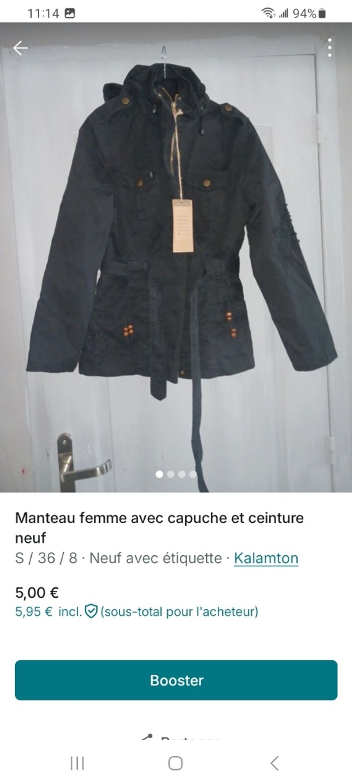 Manteau femme neuf