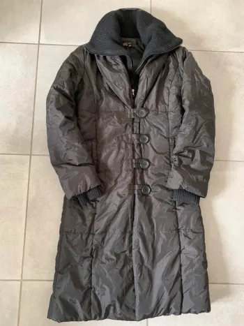 Manteau doudoune marron/noir Zara taille S