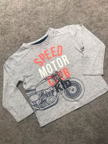 T-shirt manches longues garçon 2 ans gris