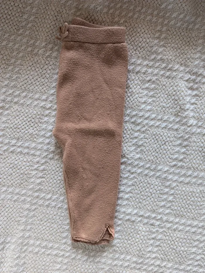 Legging maille beige 18 mois
