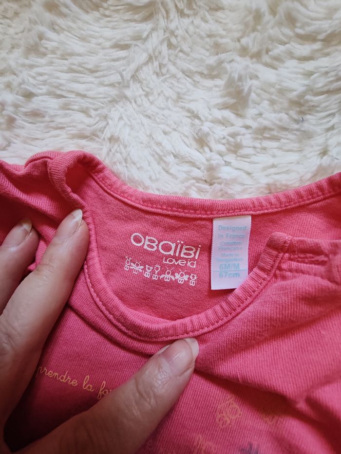 T shirt 6mois Obaibi - photo numéro 3