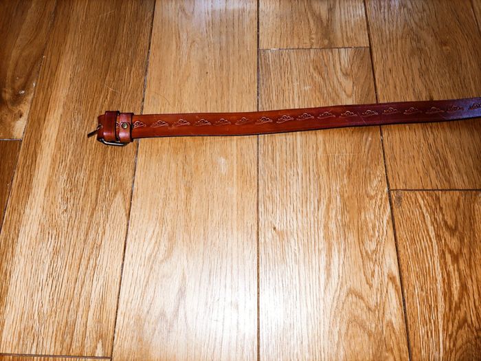 💫 Ceinture garçon cuir marron TBE 💫 - photo numéro 3