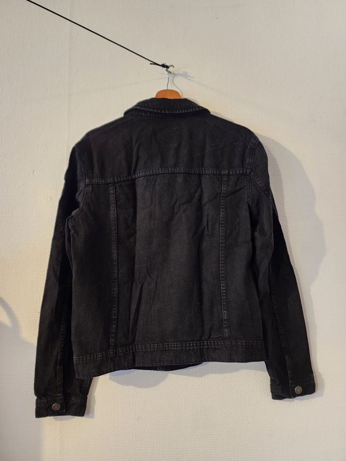 Veste en jean noire pour homme - photo numéro 2