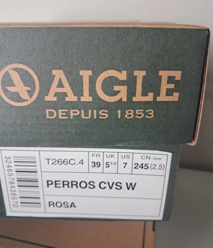 Aigle baskets en toile été femme P.39 neuves - photo numéro 18