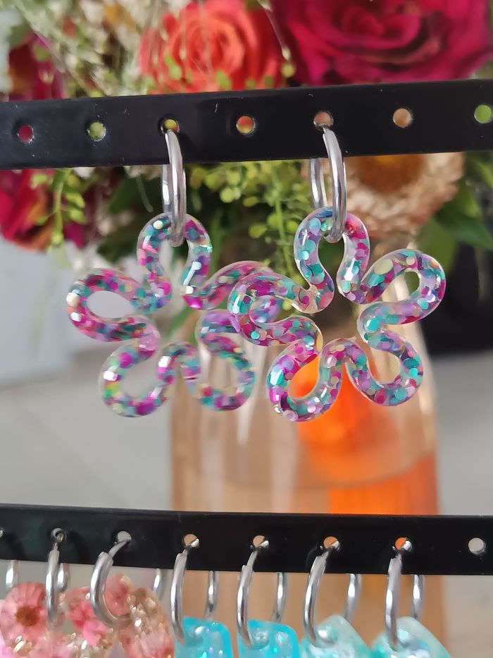 Boucles oreilles acier inoxydable
