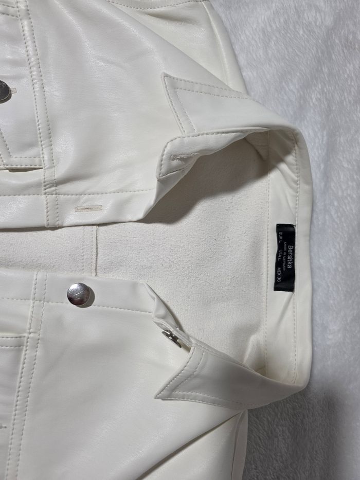 Veste en cuir blanche - photo numéro 2