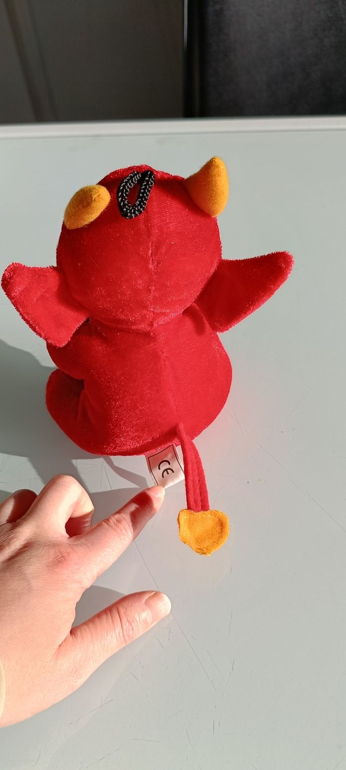 Peluche diable coeur - photo numéro 2