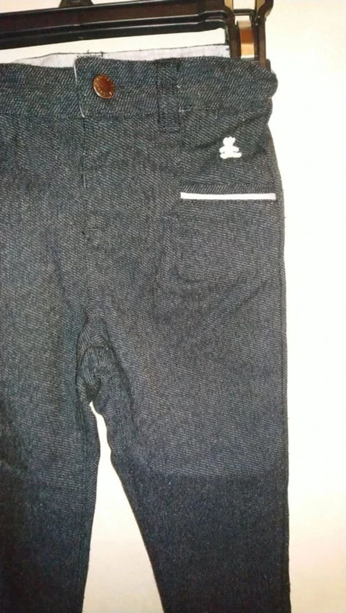 Joli pantalon habillé coupe droite Lulu Castagnette taille 18 mois - photo numéro 4
