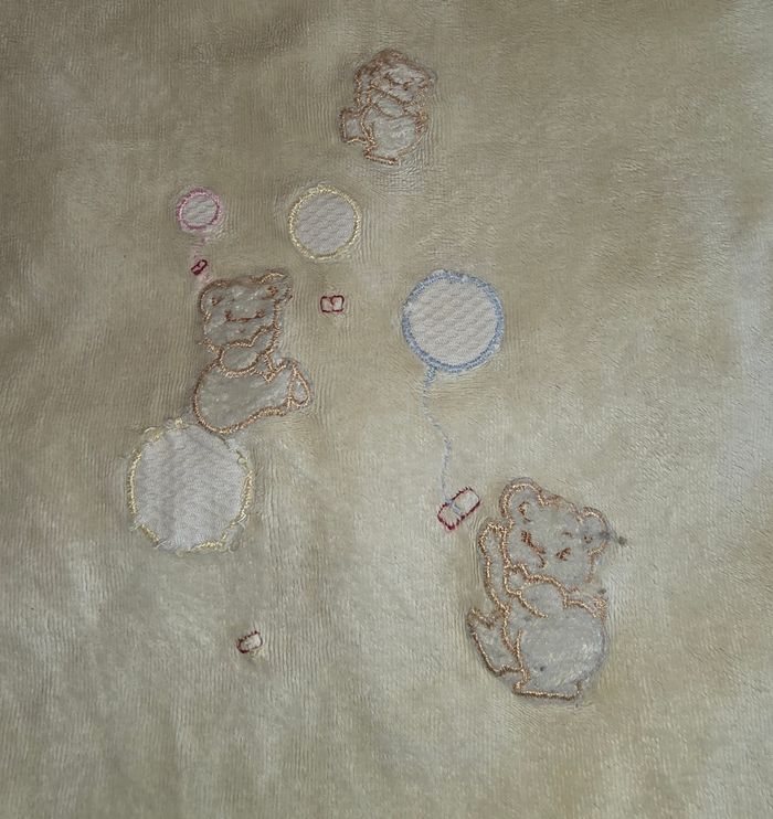 Pyjama velours une pièce creme 24 mois - photo numéro 3