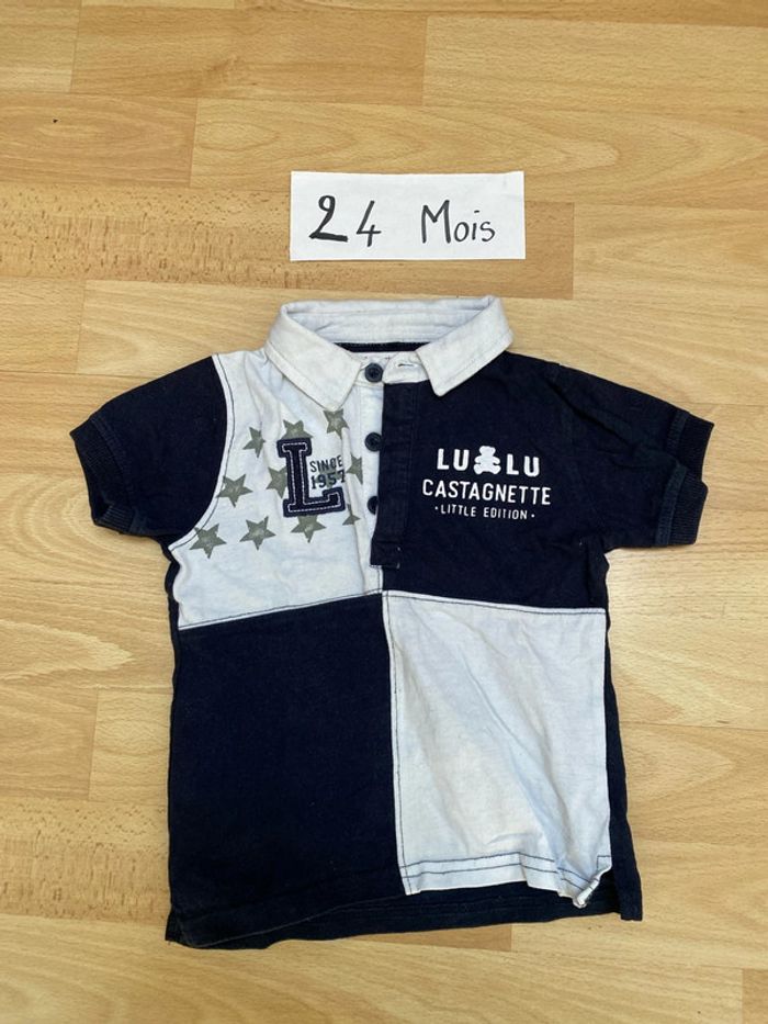 Polo manches courtes 24 mois Lulu Castagnette
