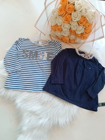 Lot haut manche longue bébé fille