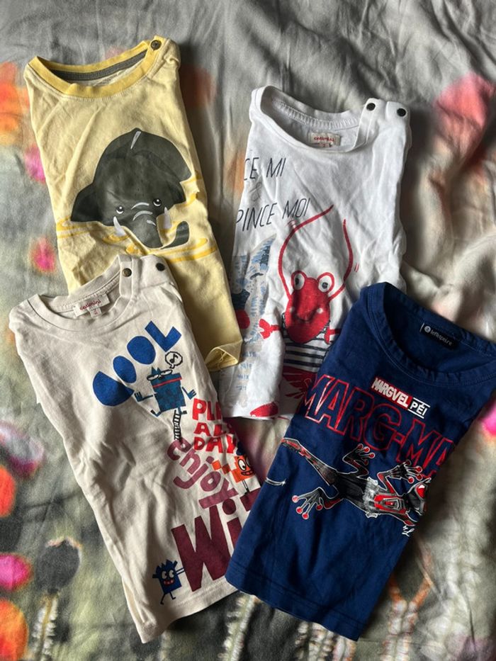 Lot T shirts manches courtes