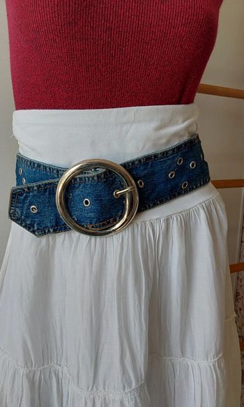 Ceinture  en jean  large vintage