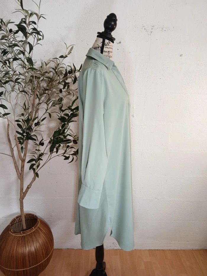🌿 Robe chemise vert d’eau SHEIN – Taille M – Très bon état - photo numéro 5