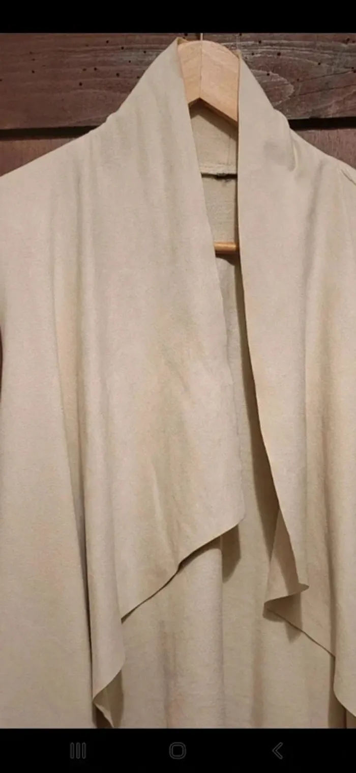Cape poncho crème - photo numéro 2