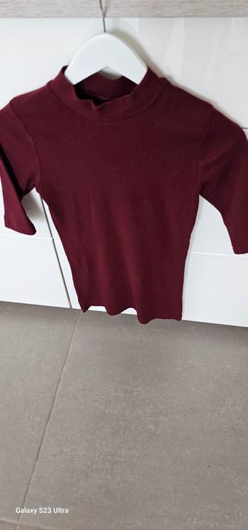 Haut bordeaux Jennifer taille M