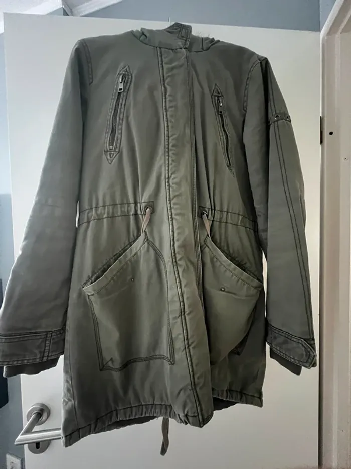 manteau vert femme