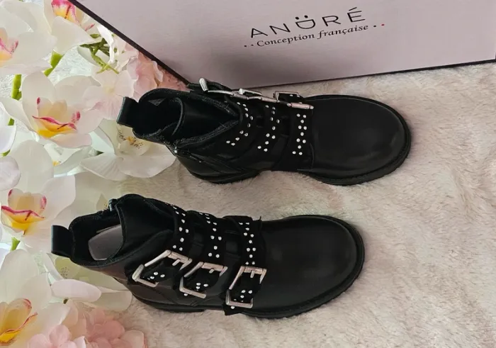 Bottes Bottines Cuir Zip André T28 - photo numéro 4