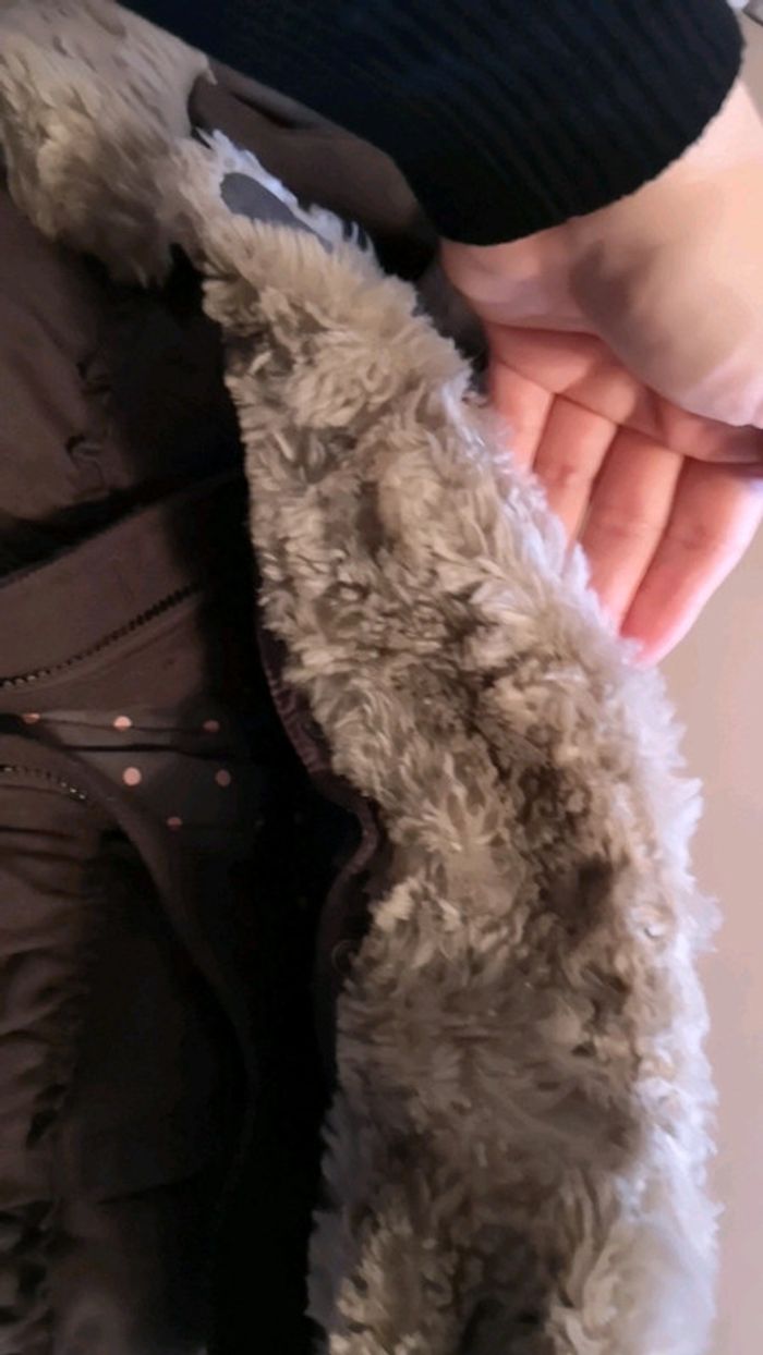 Manteau gris drap de laine 4 ans - photo numéro 4