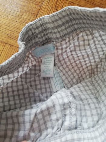 Pantalon à carreaux léger garçon 12 mois obaïbi