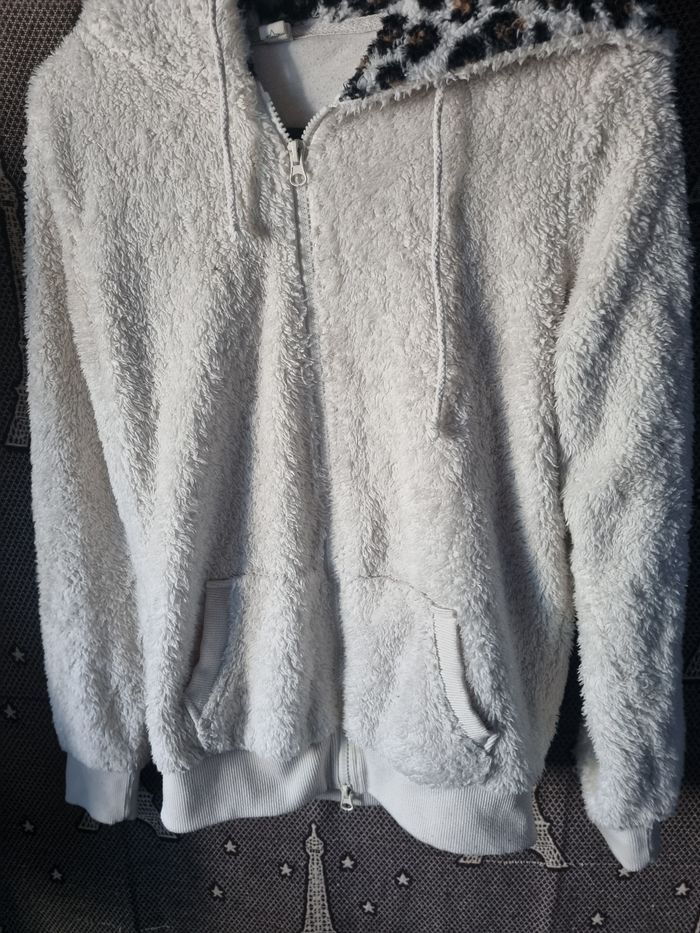 Veste polaire zippée à capuche avec oreilles taille XS - photo numéro 2