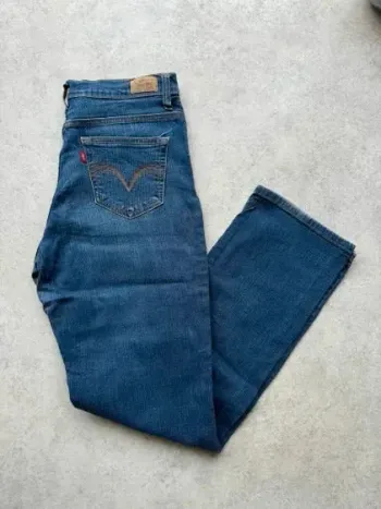 Jeans Levi's 512 W30 FR40 coupe droite bleu Femme Women pan531b