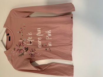 T-shirt manches longues rose – “Life is more fun in Pink”