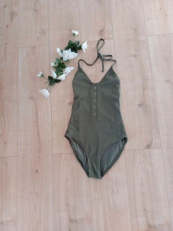 Maillot de bain une pièce kaki femme c84