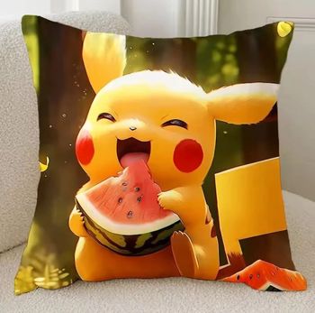 Housse d’oreiller 50x50 neuve - Pikachu pastèque estivale 🍉
