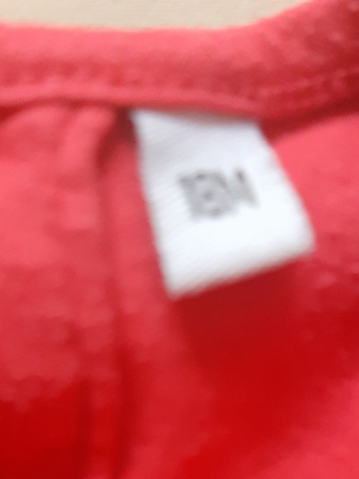 tunique rouge manches longues mi-saison fille - chat - 18 mois - photo numéro 4