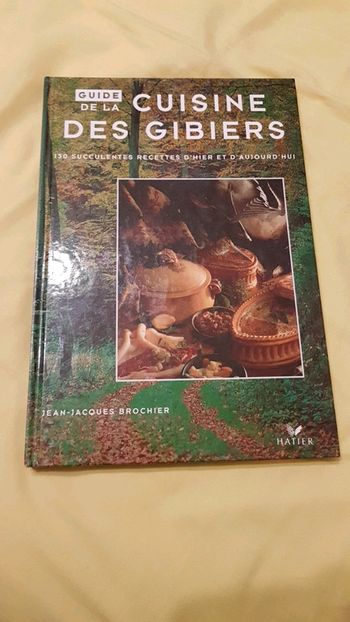 Livre cuisine des gibiers