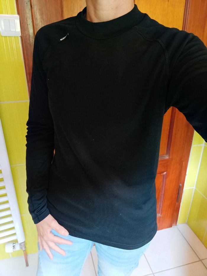 Sous pull de sport femme noir Wed'ze - photo numéro 2