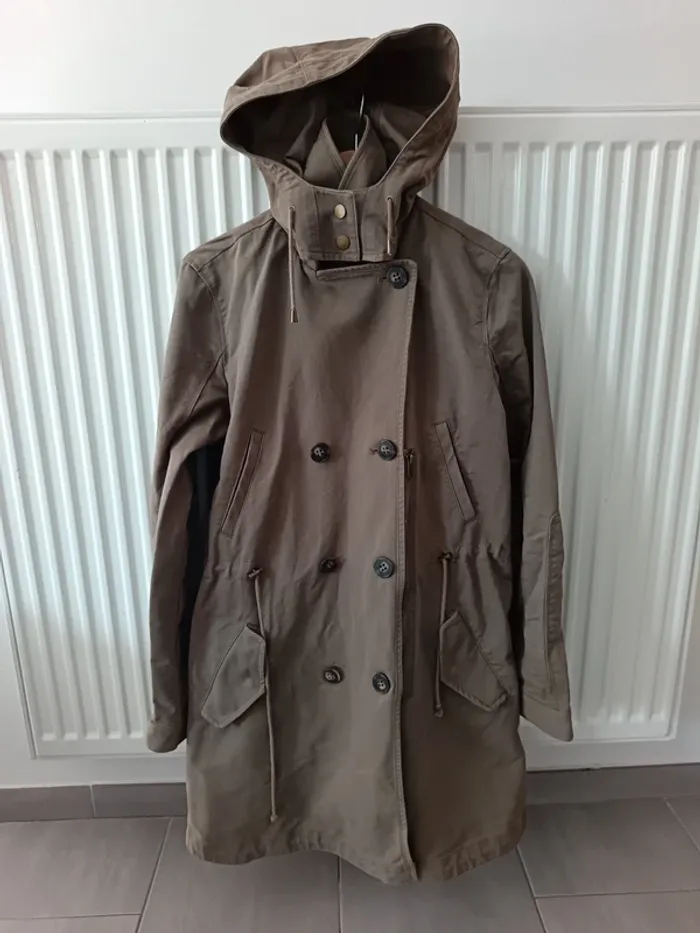 Manteau kaki comptoir des cotonniers