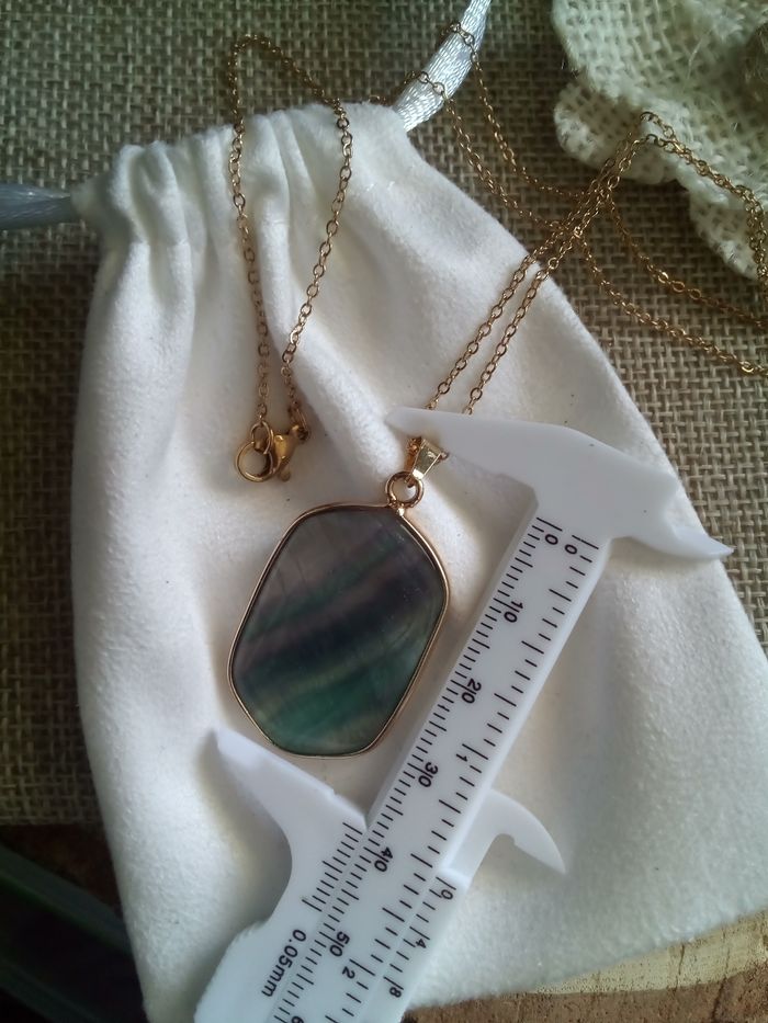 Collier en pierre de fluorite - photo numéro 4
