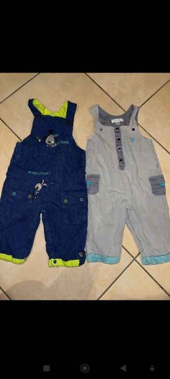 2 salopette 9 mois