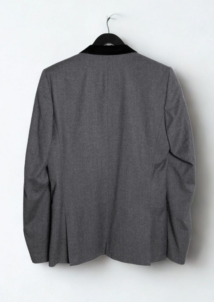 Veste Blazer costume bicolore gris noir • Blazer suit jacket black grey The Kooples Taille 48 (M) - photo numéro 11